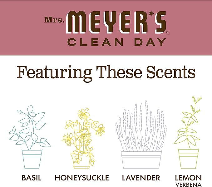 MRS. MEYER'S CLEAN DAY Multi-Surface Cleaner Concentrate, Use to Clean Floors, Tile, Counters, Rosemary, 32 fl. oz