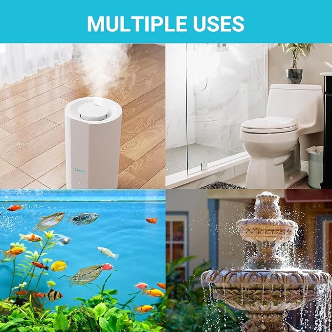 Humidifier Cleaner – Fight Mold and Bacteria with Humidifier Cleaning Ball, Prevents Hard Water Build-Up, Eliminates White Dust, Removes Odor, For All humidifiers, Fish Tank(Upgraded)