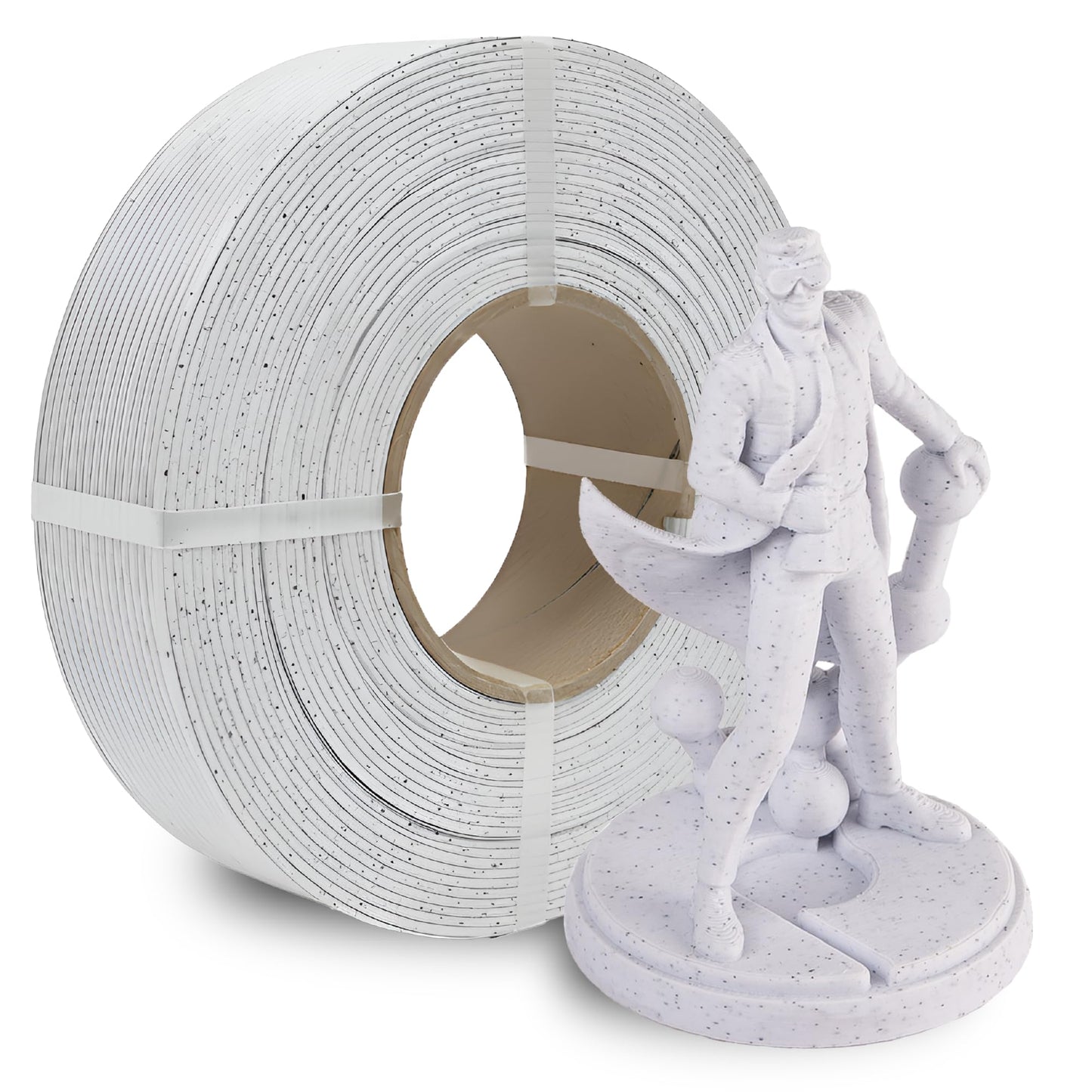 Polymaker Panchroma Refill Spool Marble White PLA 3D Printing Filament Refill, Compatible with All Reusable Spools and All Major