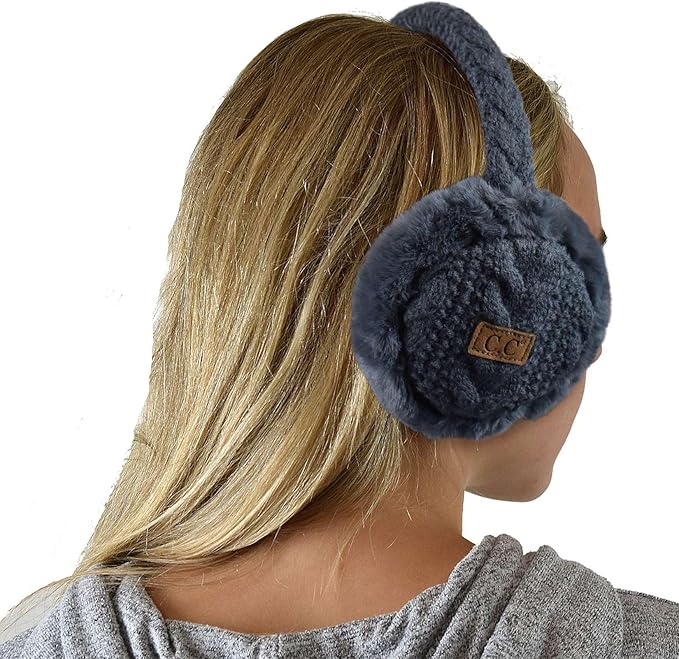C.C Soft Winter Warm Adjustable Headband Ear Warmer Earmuffs
