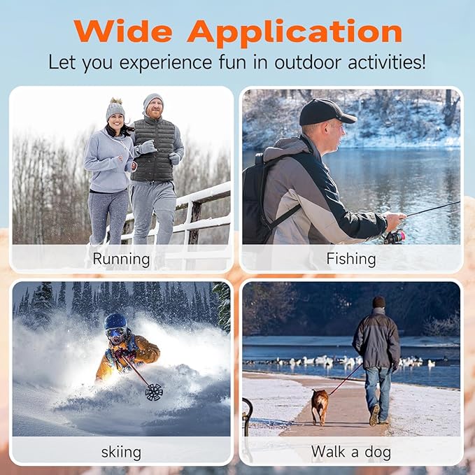 KOVNLO Heated Vest for Men with Battery Pack Included, Soft Fleece Smart Electric Lightweight Heated Jacket
