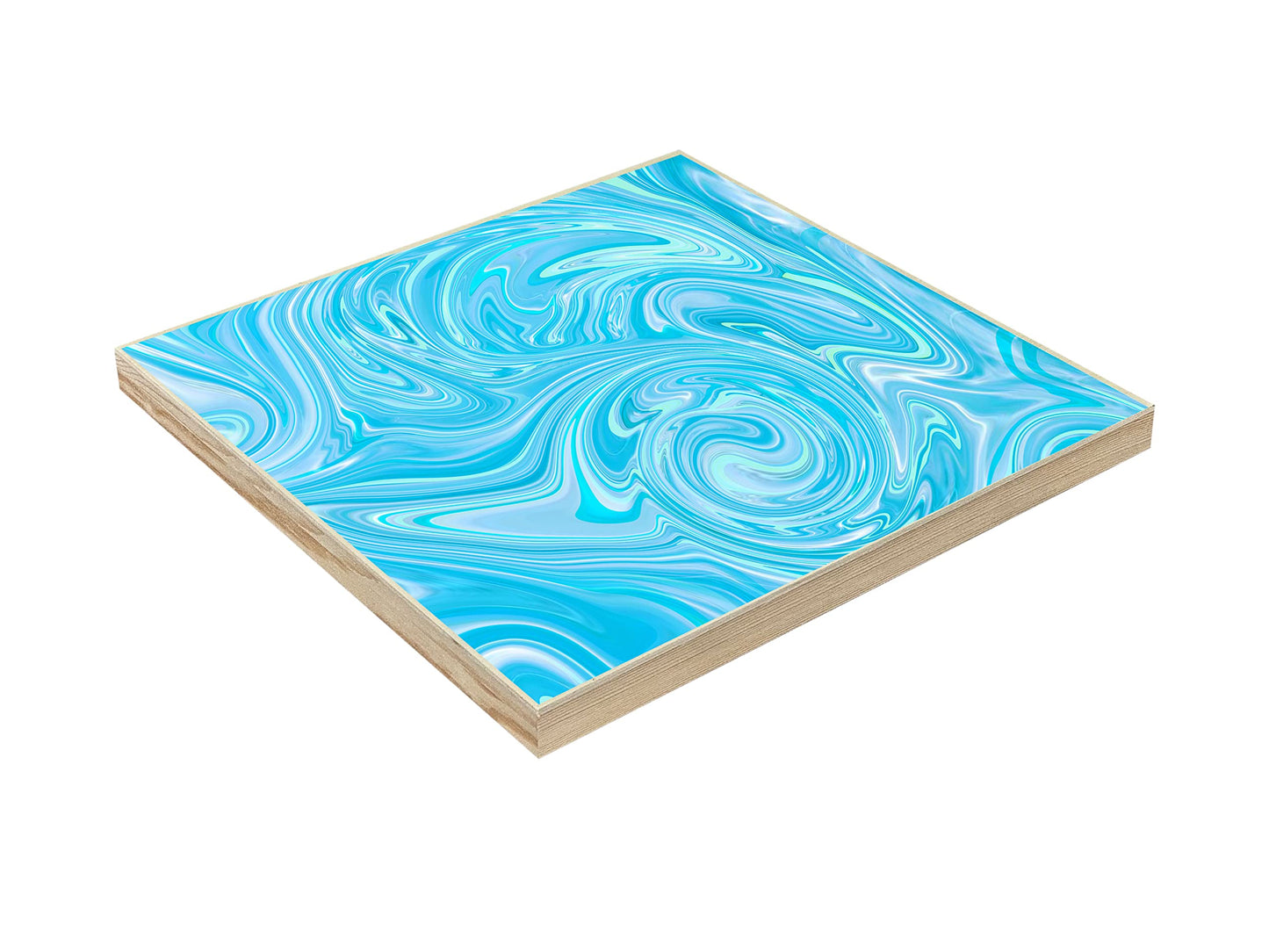Wood Art Panels 12x12 Unfinished Wooden Canvas Panels 6-Pack Wood Frame for Oil Pouring Acrylics Painting Crafts