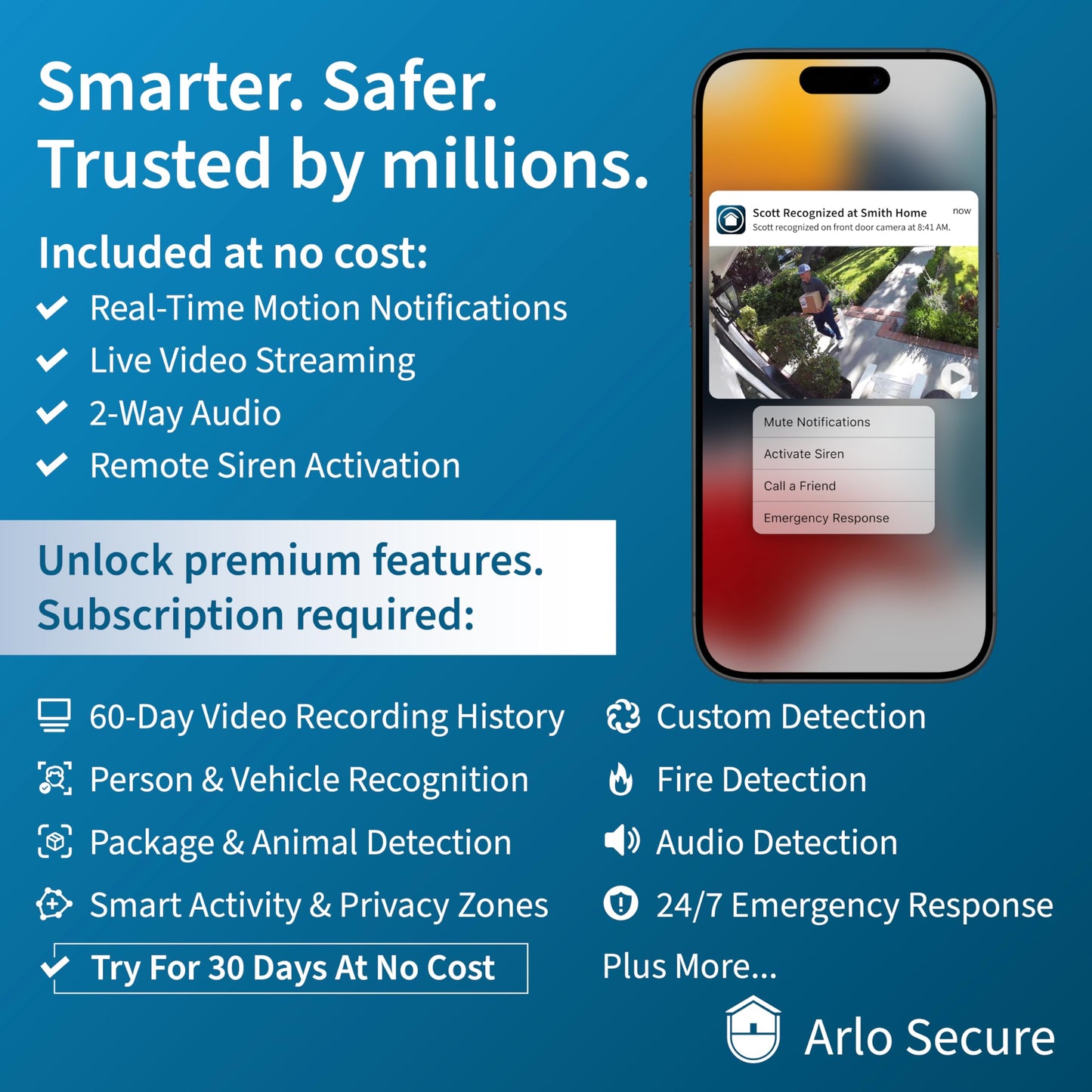 Arlo Video Doorbell 2K | 2Nd Gen | Wire-Free/Wired Option, 2-Way Audio, Night Vision, Head To Toe Video View, Integrated Siren |