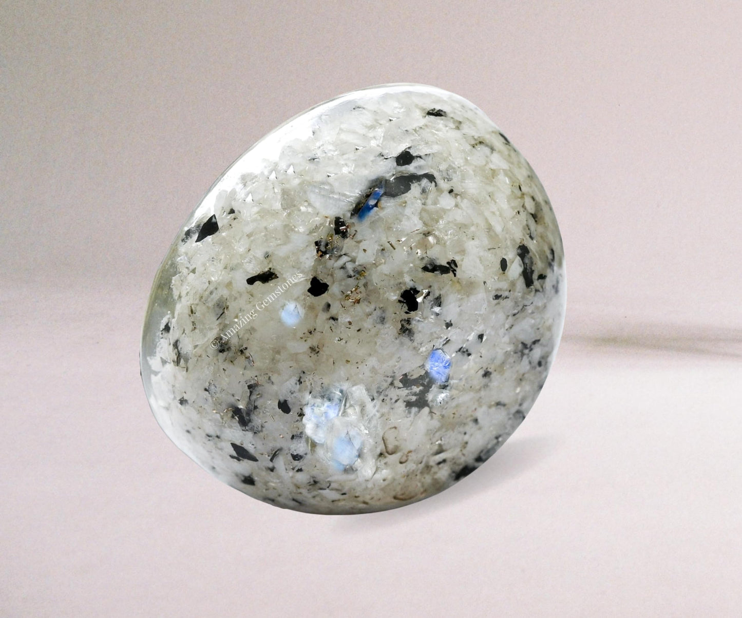 Amazing Gemstone Rainbow Moonstone Orgonite Orgone Crystal Gemstone Bowl - 2" Orgonite Rainbow Moonstone Crystal Bowl for Meditation, Crystals and Healing Stones Gift and Protection