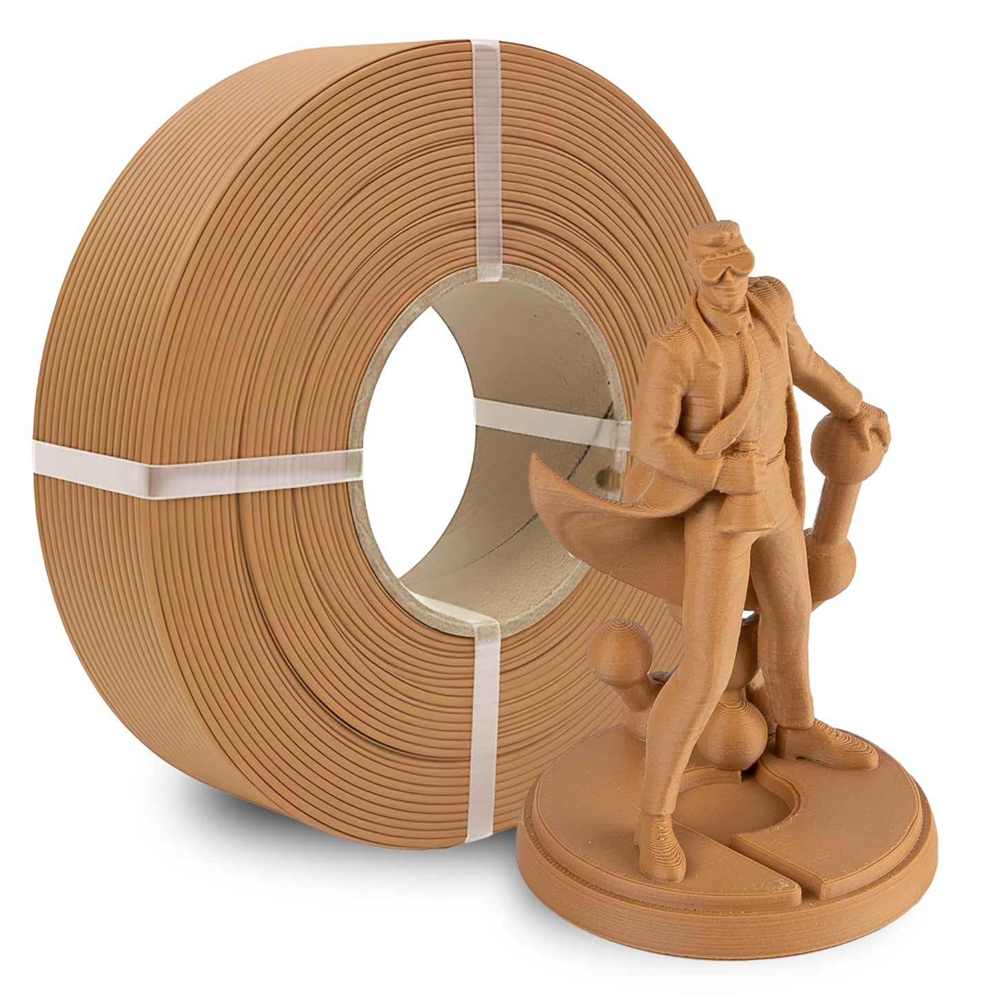 Polymaker Panchroma Refill Spool Matte Pastel Peanut PLA 3D Printing Filament Refill, Compatible with All Reusable Spools and Al