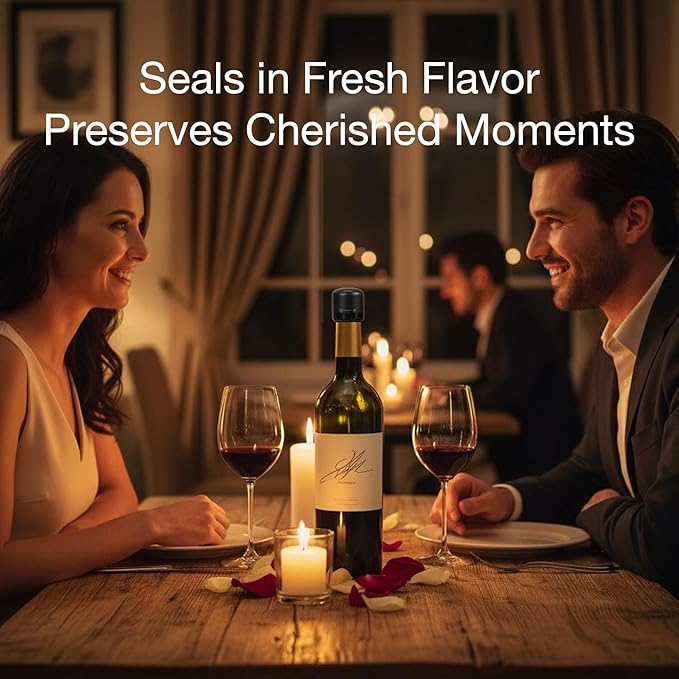 Wine Stopper for Wine Bottles 3Pcs - Innovative Leak Proof Wine Stoppers Design, Reusable Silicone Wine Bottle Stoppers for Wine Preservation, Must-Have Wine Accessories and Wine Saver