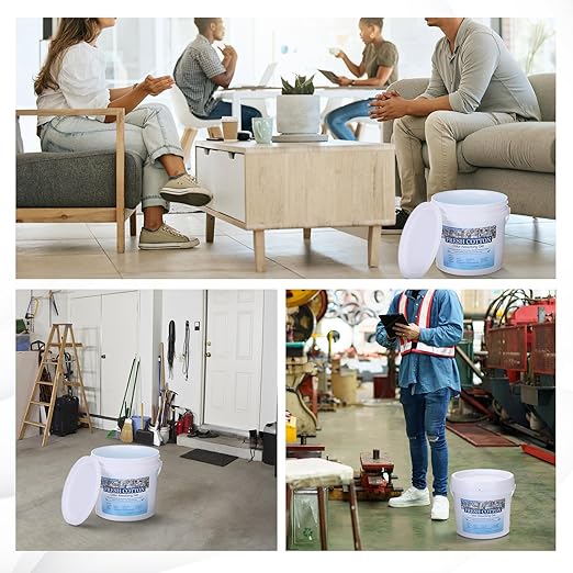 Nuanchu 2 Pack 1 Gallon Odor Absorber Gel Air Freshener & Odor Eliminator Fresh Cotton Scent Deodorizer Remover for Strong Smells Home Office Garages Commercial Buildings Outdoor