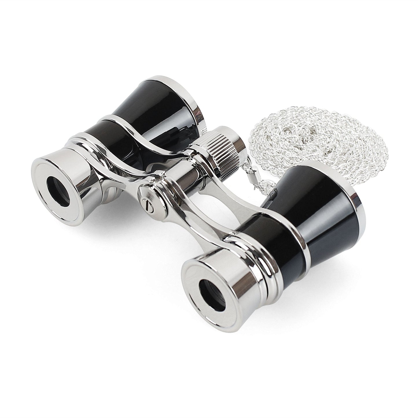 Aomekie Opera Glasses Binoculars 3X25 Theater Glasses Mini Binocular Compact with Chain for Adults Women in Musical Concert(Blac