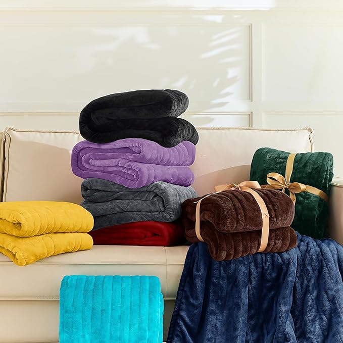BOMOVA Heated Electric Blanket Twin Size- 62" x 84" Heating Blanket with 10 Heating Levels & 8 Hours Auto Off, Warm Flannel Blanket, Christmas Birthday Gifts for Women