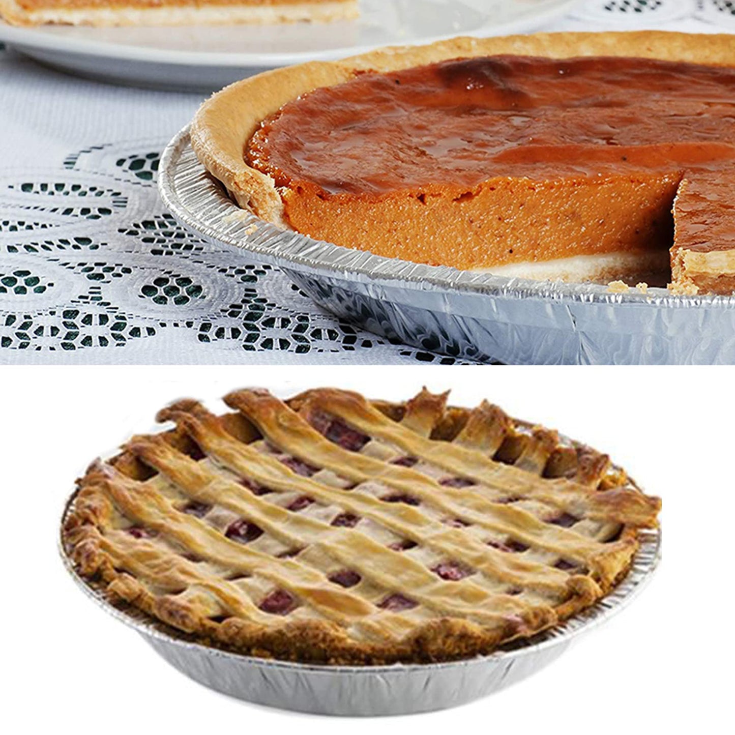 Waytiffer (50 Pack Pie Pans 5 inch,Mini Pie Tins HEAVY-DUTY Disposable Aluminum Foil Tart,pie Pans for Baking Personal Mini Pies, Easily Stack & Store, Freeze & Reheat