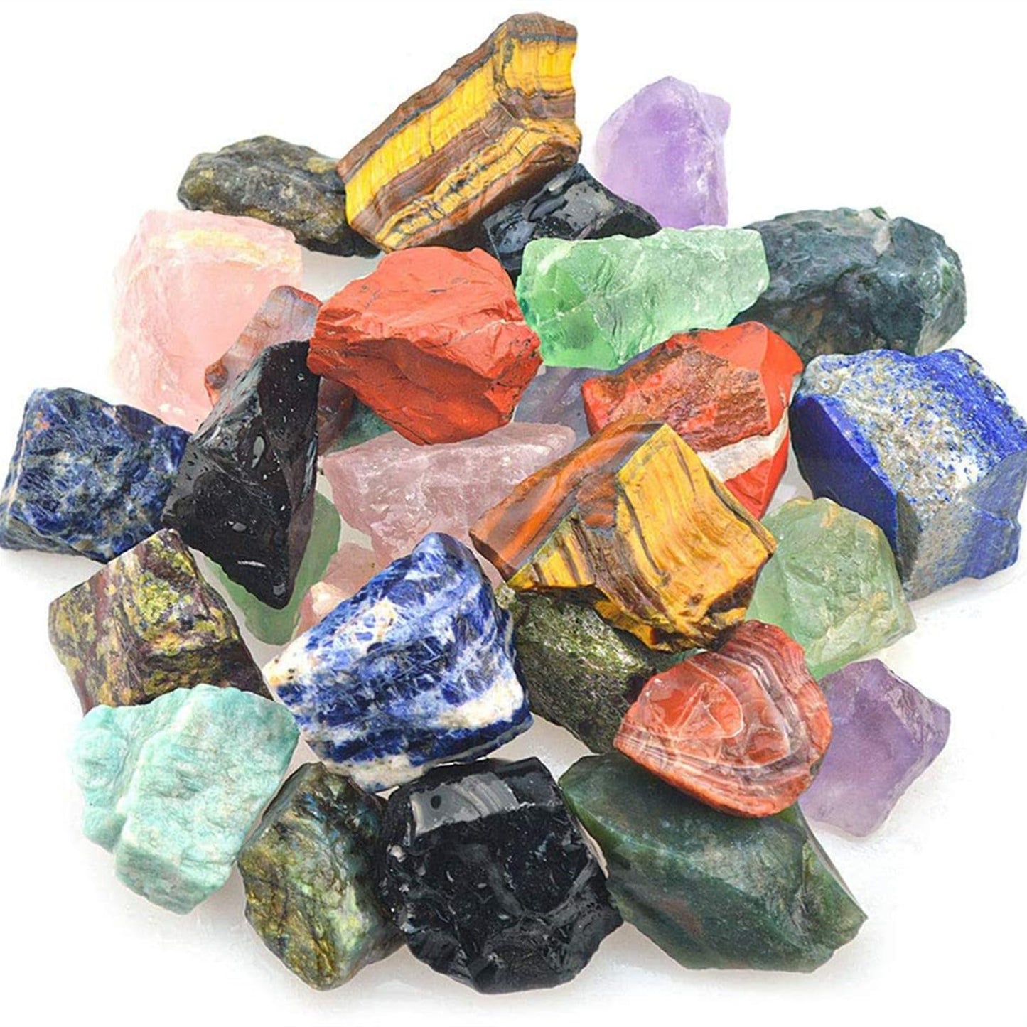 Yellow Jade Raw Crystals Healing Crystals Natural Rough Stones 1.2-2" for Tumbling, Fountain Rocks, Yoga, Meditation, Polishin, Gift 43