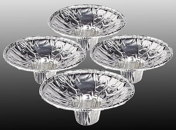 Ohr Candles Extra Heavy Disposable Aluminium Foil Candle Holder, Drip Cup Bobeches - 100 Pack
