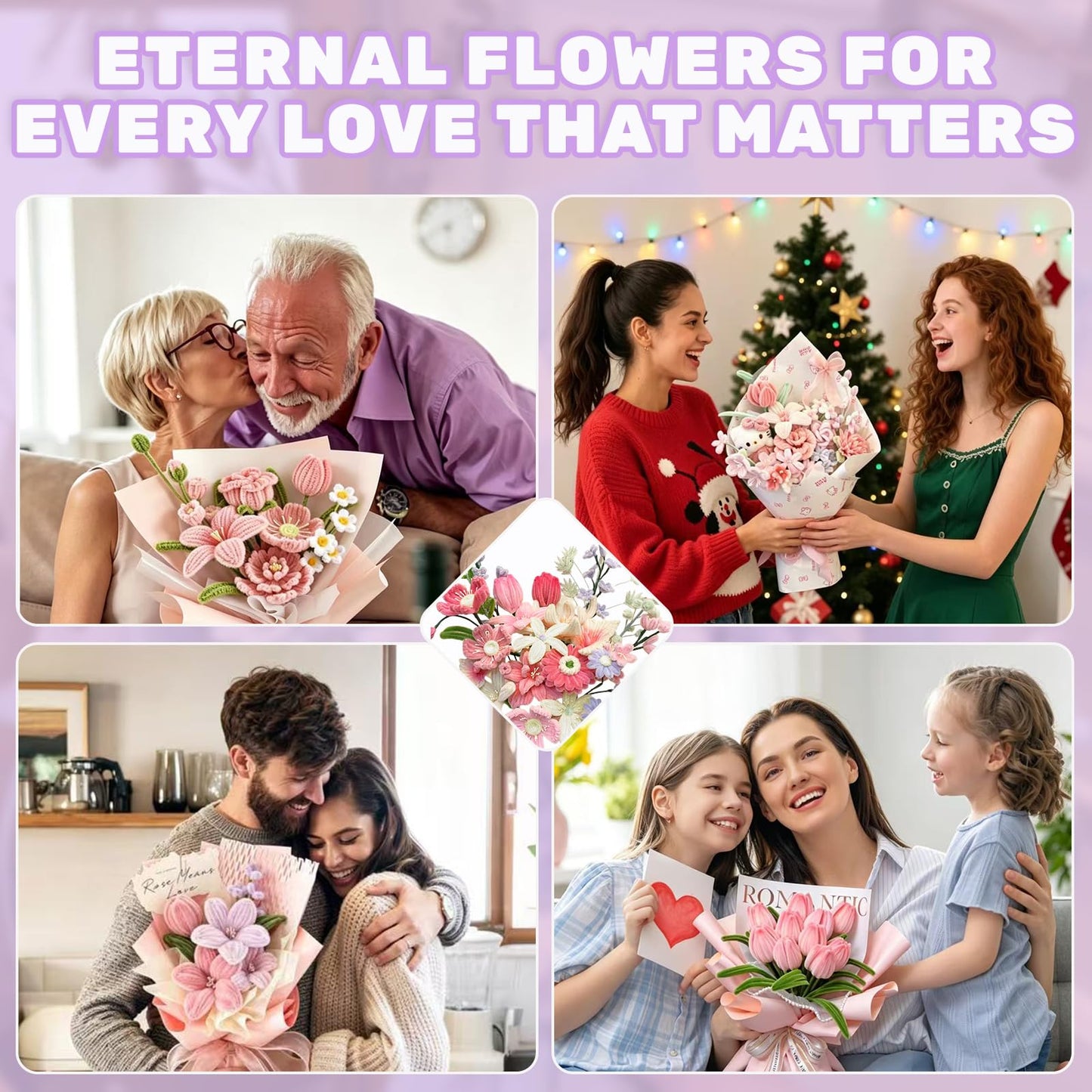 1200PCS Pipe Cleaners Craft, Pipe Cleaner Flower Kit with Instruction, 14 Colors Chenille Stems Flower Making Kit with Stamen, Tape, Floral Wrapping Paper and Ribbon for Arts DIY Craft Supplies 