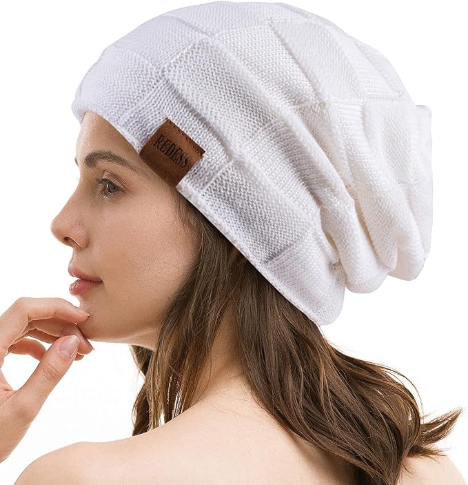 REDESS Beanie Hat for Men and Women Winter Warm Hats Knit Slouchy Thick Skull Cap