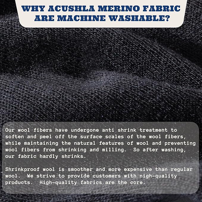 ACUSHLA Merino Wool Glove Liner -Touchscreen Lightweight Base Layer Ski Liner Glove for Men & Women