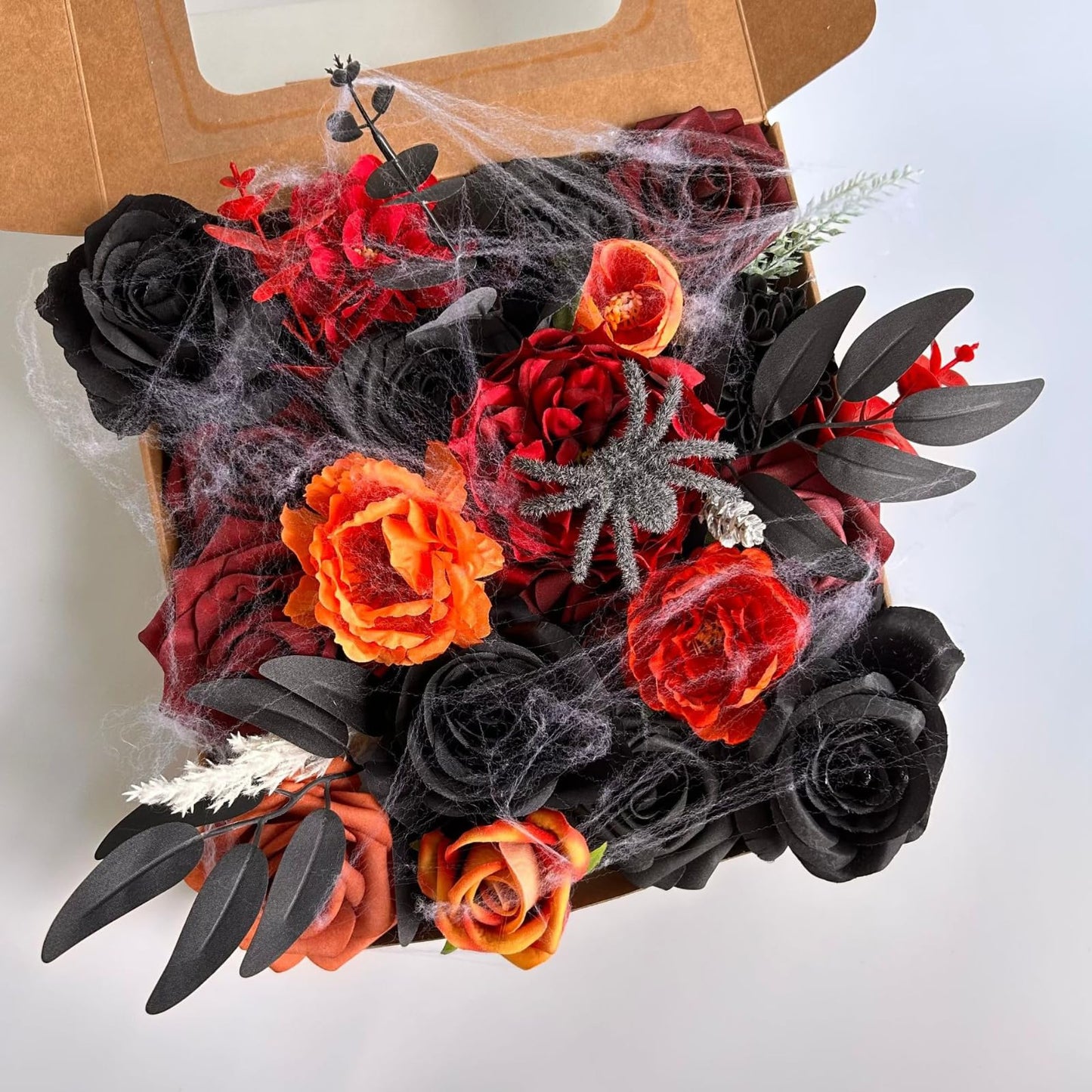 ASTRYAS Purple Artificial Flowers Combo Mix Fake Roses Faux Peony Silk Dahlia with Stems for DIY Wedding Bouquets Centerpieces Arrangements Bridal Shower Party Home Decorations Floral Arrangements