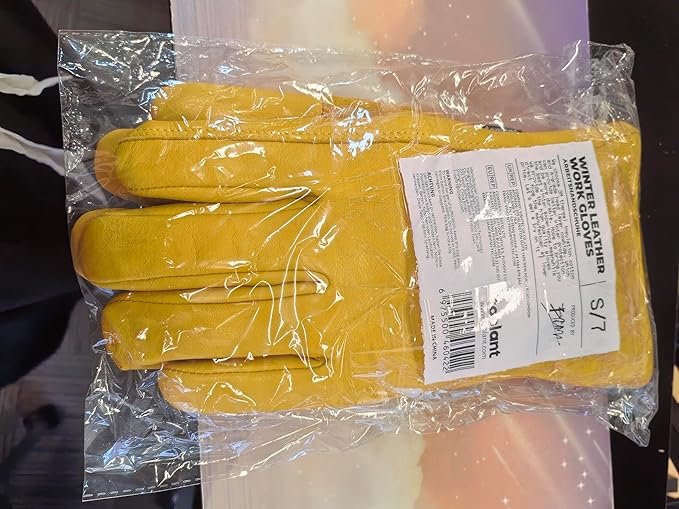 toolant Winter Leather Work Gloves, Warm 3M Thinsulate Lining for Cold Weather Work, Thermal Insulated Gloves