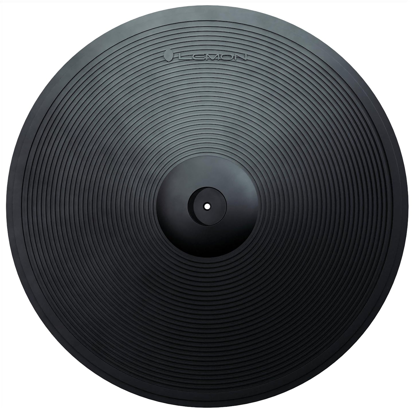 Lemon 18 Triple-Zone Electronic Crash/Ride Cymbal Pad with Choke - Large 3-Zone Ride with Bell for Electronic Drum Kits