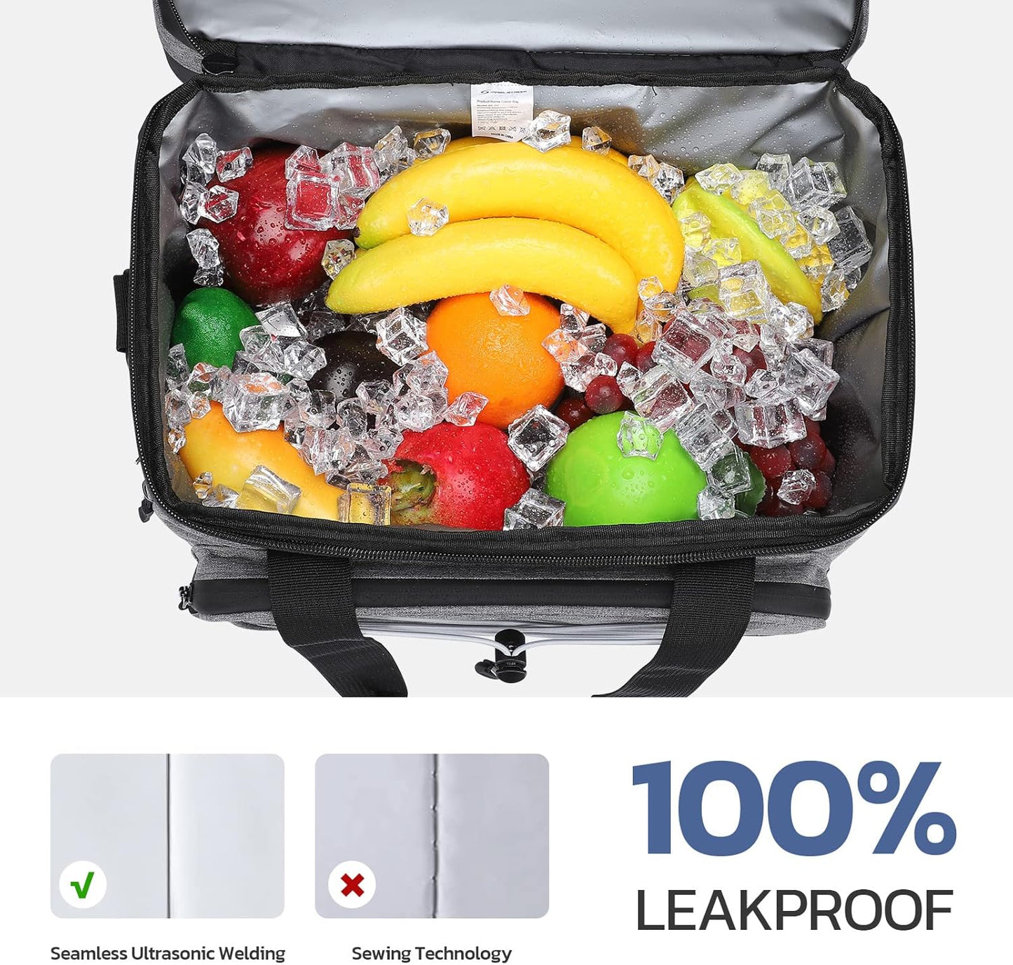 Maelstrom Collapsible Soft Cooler Bag, 24/30/60/75 Cans Beach Cooler, Ice Chest, Leakproof & Portable for Beach, Camping, Road Trips & Grocery Shopping