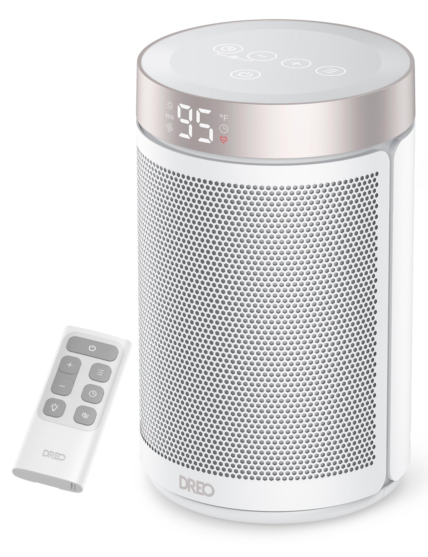 Dreo Space Heater, Portable Electric Heaters for Indoor Use with Thermostat and Remote, 2024 Upgraded, Digital Display, 12H Time