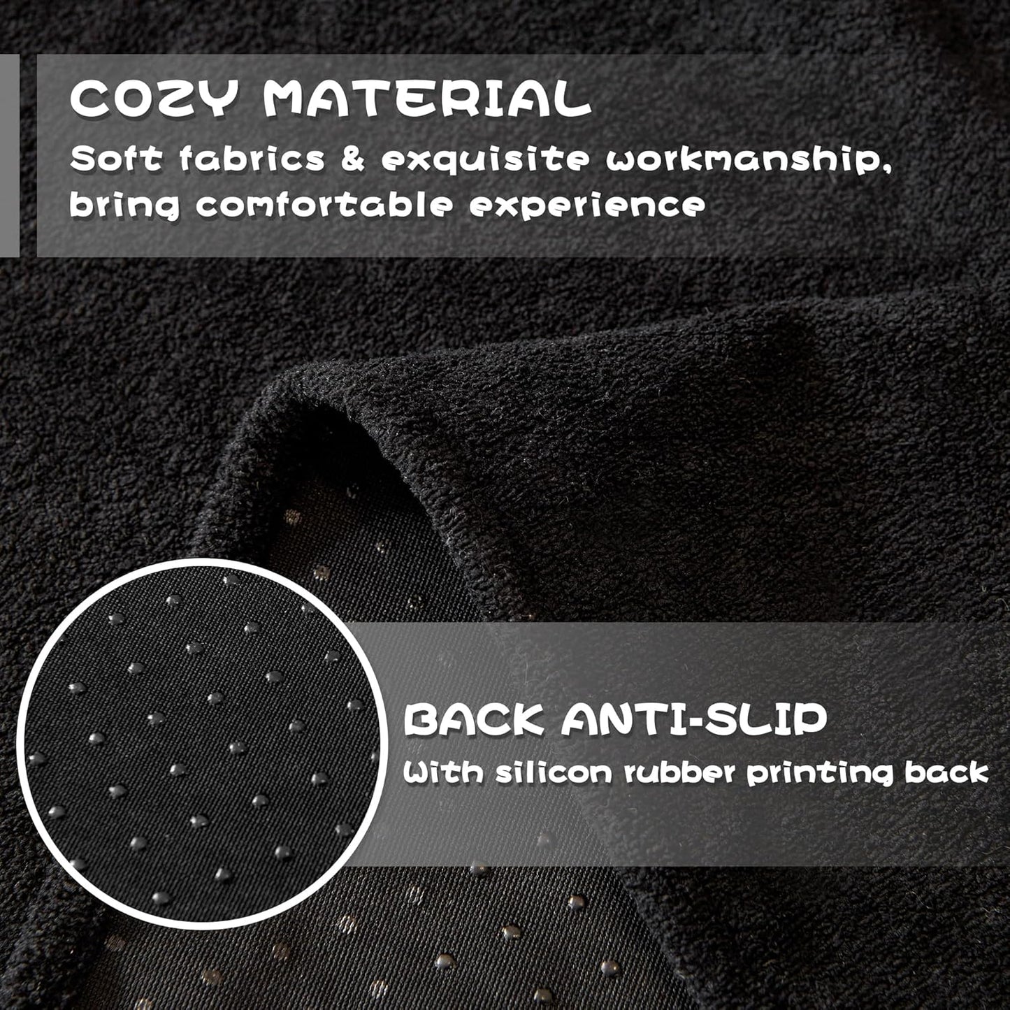 MYSKY HOME Black Couch Covers for Sectional Sofa, Couch Cover L Shape Couch Covers for Dogs Washable Couch Cover Banket Modern Sofa Slipcovers, Super Soft Sofa Towel for Kids, Pets, 71" x 150"