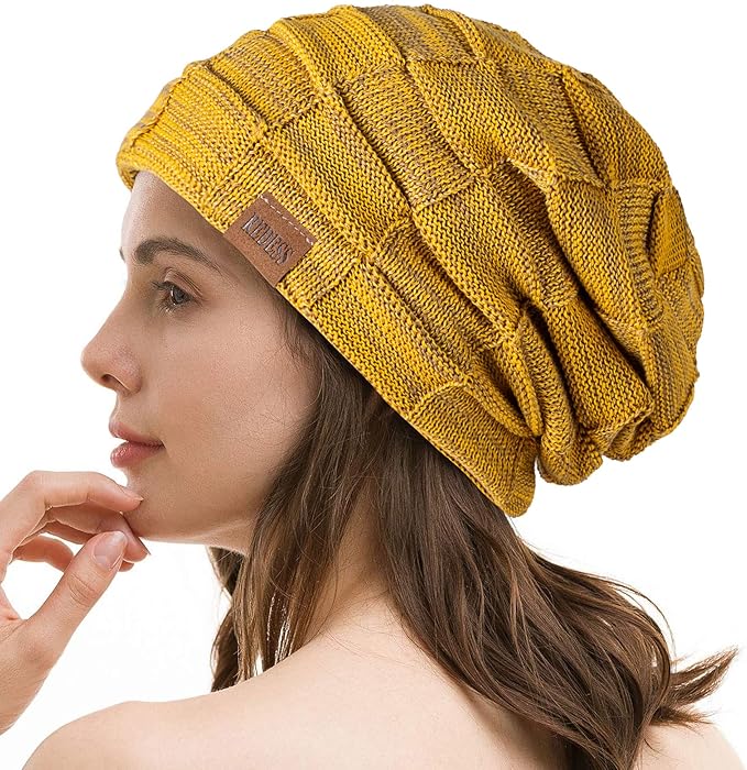 REDESS Beanie Hat for Men and Women Winter Warm Hats Knit Slouchy Thick Skull Cap