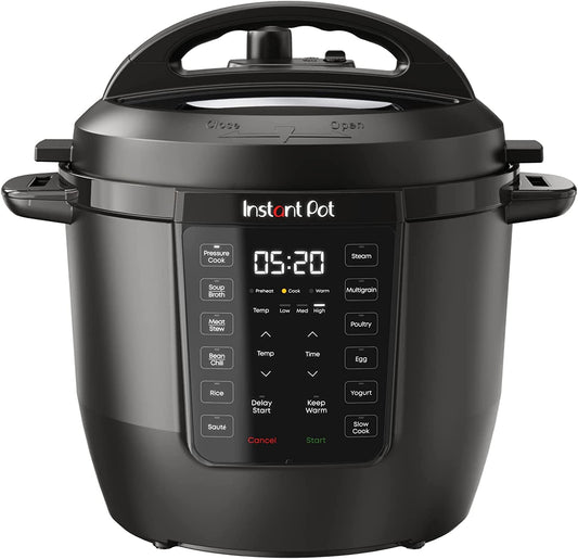 6QT RIO 7-In-1 Multi-Cooker, Pressure Cooker, Slow Cook, Sauté, Steam, Rice Maker, Yogurt, & Warmer, Black, 6 Quarts