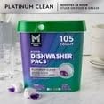 Platinum Clean Fresh Scent Automatic Dishwasher Detergent Pacs, 105 Count (2 Pack)