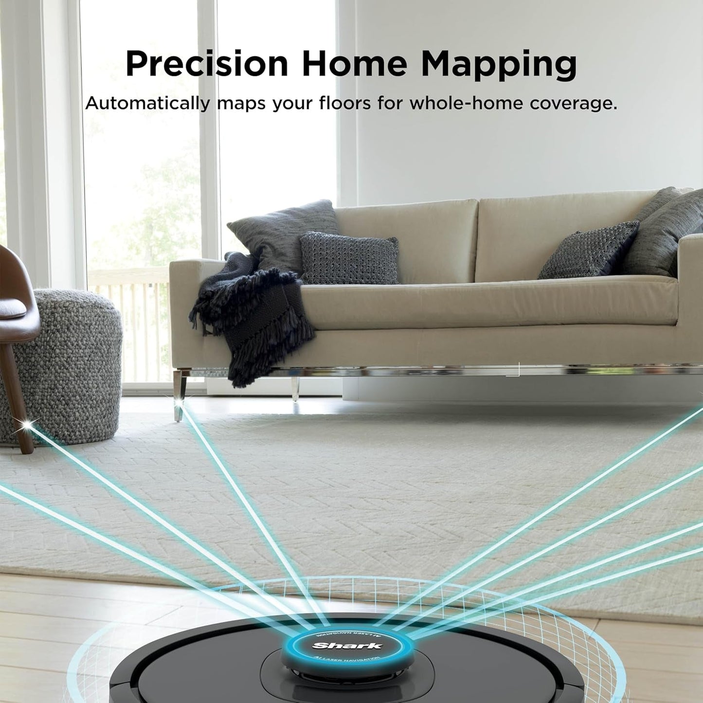 AV2501S AI Ultra Robot Vacuum, with Matrix Clean, Home Mapping, 30-Day Capacity HEPA Bagless Self Empty Base, Perfect for Pet Hair, Wifi, Dark Grey