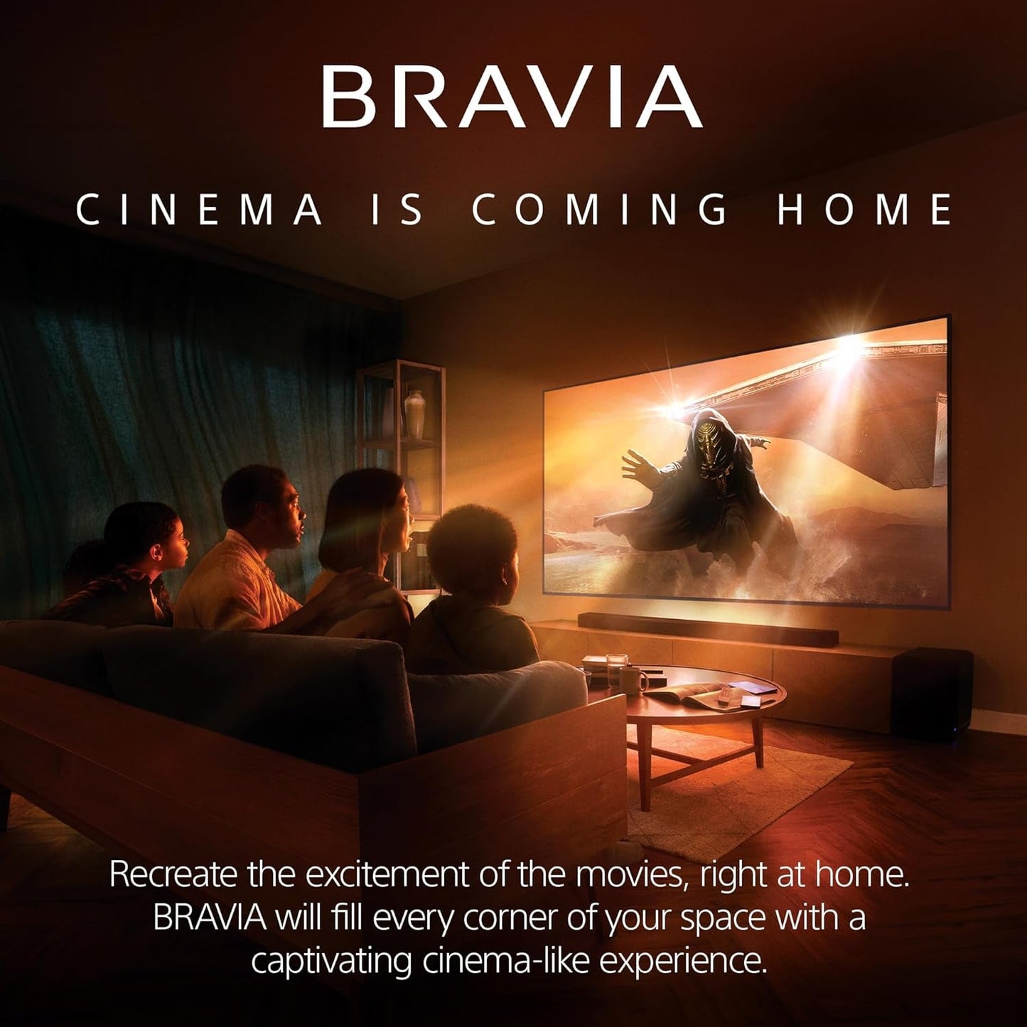 BRAVIA Theater System 6, 5.1Ch Home Theater System Sound Bar with Subwoofer and Rear Speakers, Surround Sound by Dolby Atmos/Dts:X Compatible HT-S60