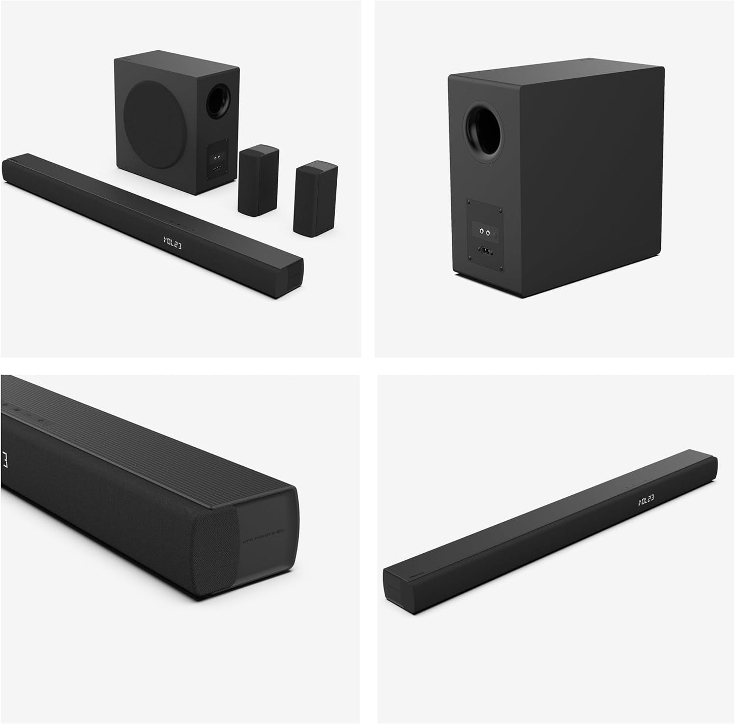 HS5100 5.1Ch Sound Bar with Wireless Subwoofer, 540W, Dolby Digital Plus, Bluetooth 5.3, Ezplay, Roku TV Ready, DTS: X, Hdmi/Aux/Arc/Optical/Usb (HS5100, 2024 Model)