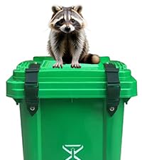Trash-Can Lock for Animals: Garbage Can Lid Locks for Raccoon,Bear and Dog - 2 Pack