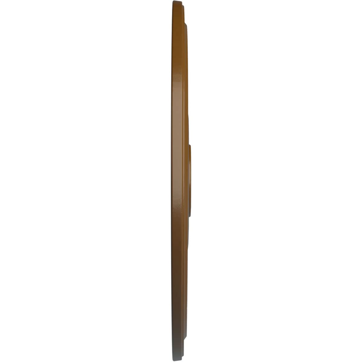 Ekena Millwork Cm24Distf Diane Ceiling Medallion, 24Od X 3 5/8Id X 1 1/4P (Fits Canopies Up To 6 1/4), Hand-Painted Smokey Topaz