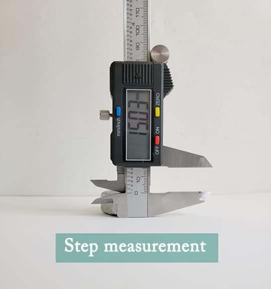 Digital Caliper,Electronic Digital Calipers, YKLSXKC 0-6" Calipers Measuring Tool, Stainless Steel Construction with Large LCD Screen, Auto-Off Feature for 3D Printing,Inch and Millimeter Conversion