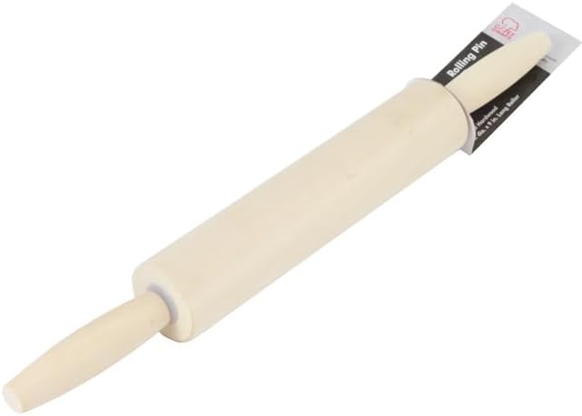 Baking Essentials for Home Bakery, Homesteading Essentials - Silicone Baking Pastry Mat for Rolling Dough and Mini Wooden Rolling Pin/Dough Roller Bundle with Plastic Bench Scraper for Kitchen