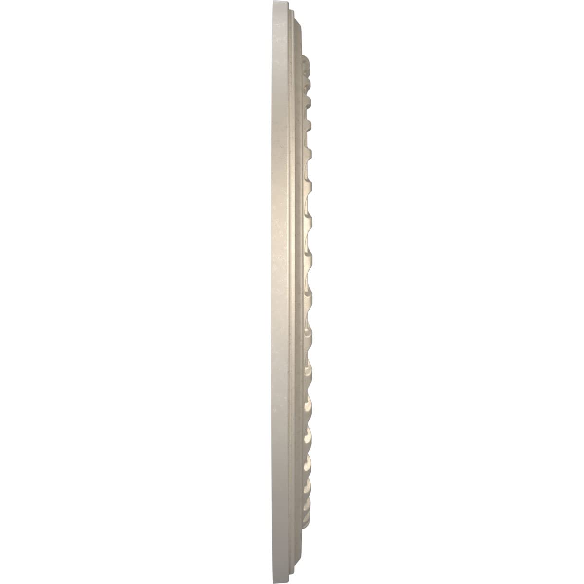 Ekena Millwork Cmp16Cocsv Cole Thermoformed Pvc Ceiling Medallion (Fits Canopies Up To 4 1/2), 16Od X 3 1/2Id X 1P, Metallic Sil