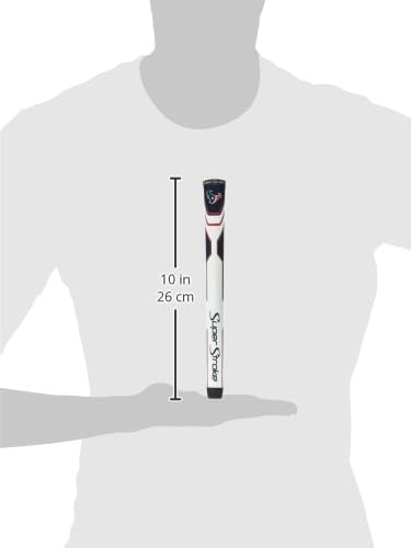 SuperStroke NFL Golf Club Grip, Standard Size, Black, Rubber, Textured
