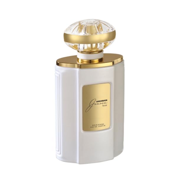 Al Haramain Junoon Rose - Arabian Perfume for Women - Long Lasting Perfume for Women - Floral Fragrances - Eau de Parfum for Women - 2.5 oz