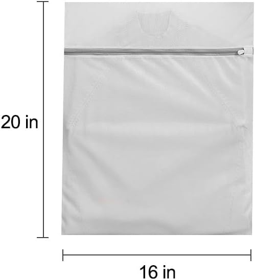 Mesh Laundry Bags Value Pack, 4-Pack Large 16x20 Inches for Delicates Bras Lingerie Socks