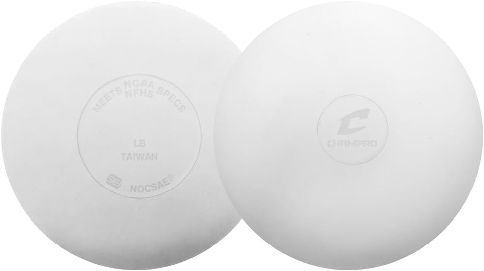 Champro Bag of 12 Signature Premium NOCSAE NFHS NCAA Lacrosse Balls White with Carry Bag – Official Size and Weight