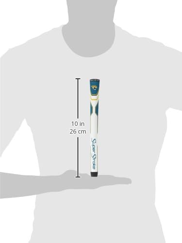 SuperStroke NFL Golf Club Grip, Standard Size, Black, Rubber, Textured