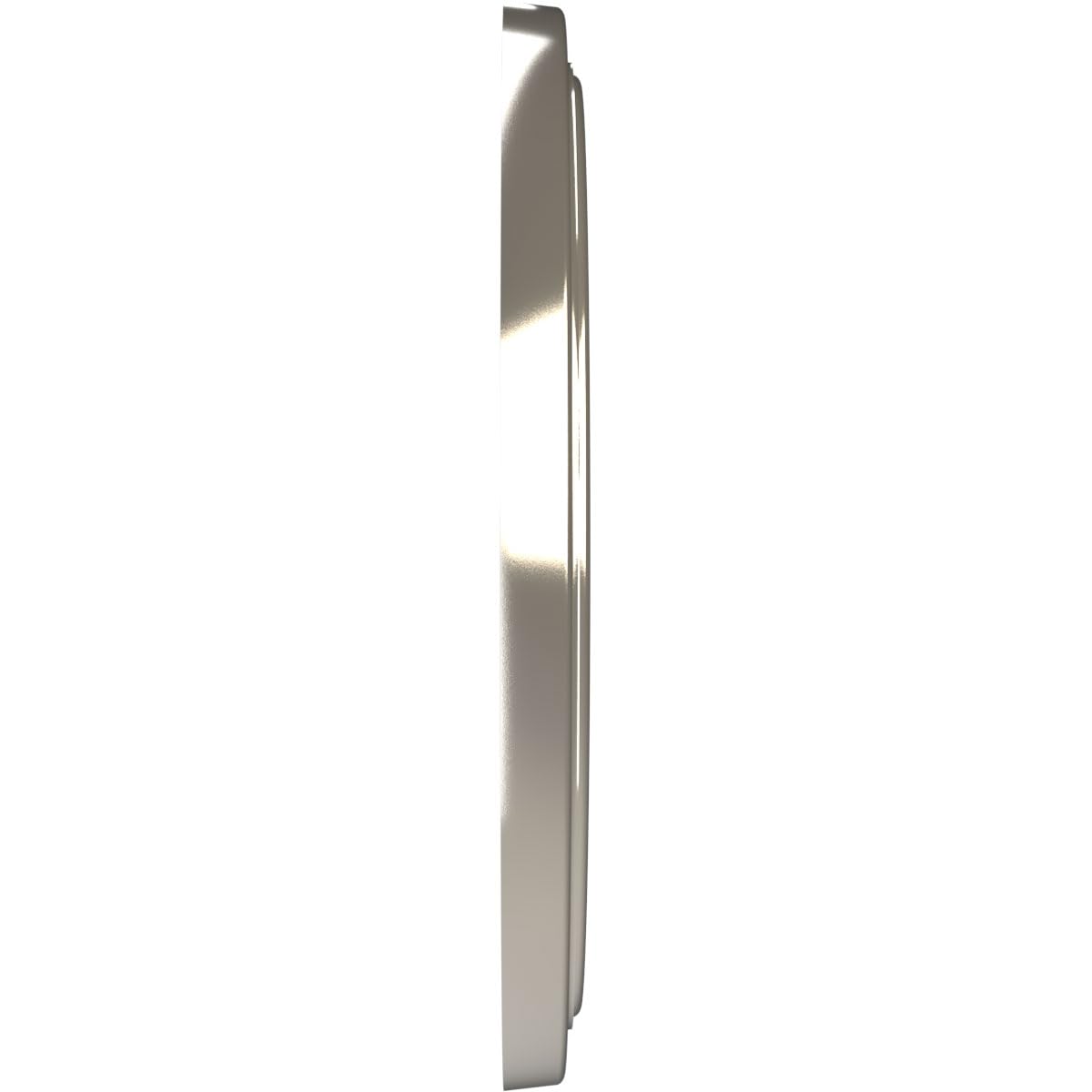 19Od X 3 1/2Id X 1 1/2P Traditional Thermoformed Pvc Ceiling Medallion (Fits Canopies Up To 11 1/2), Bright Coat Chrome