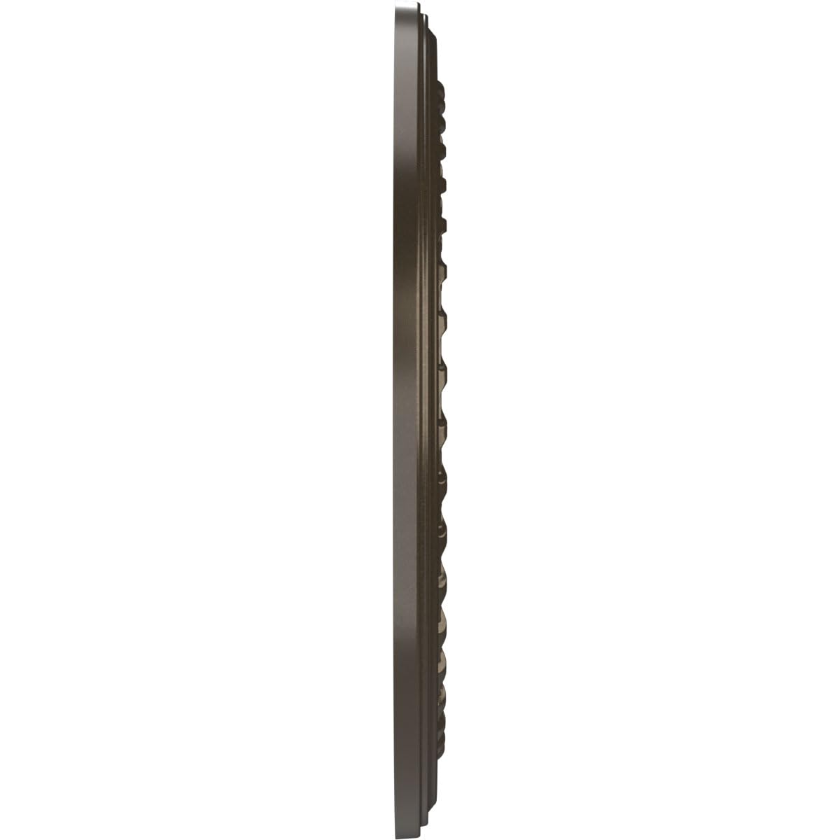 Ekena Millwork 13Od X 3 1/2Id X 3/4P Cole Thermoformed Pvc Ceiling Medallion (Fits Canopies Up To 4 1/4), Metallic Dark Bronze