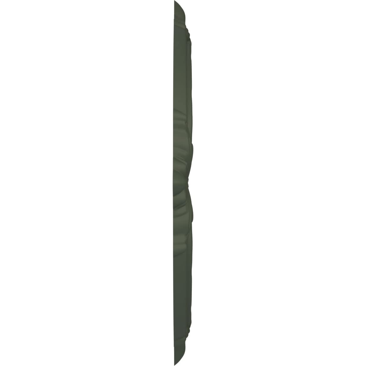 19Od X 3 1/2Id X 1P Attica Thermoformed Pvc Ceiling Medallion (Fits Canopies Up To 6 3/4), Ultracover Satin Hunt Club Green