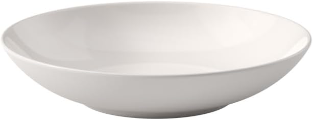 Villeroy & Boch For Me Pasta Bowl, 9.25 in/37 oz, Premium Porcelain, White