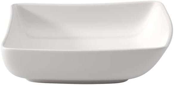 Villeroy & Boch New Wave Square Individual Bowl, 4.75 in, Premium Porcelain, White