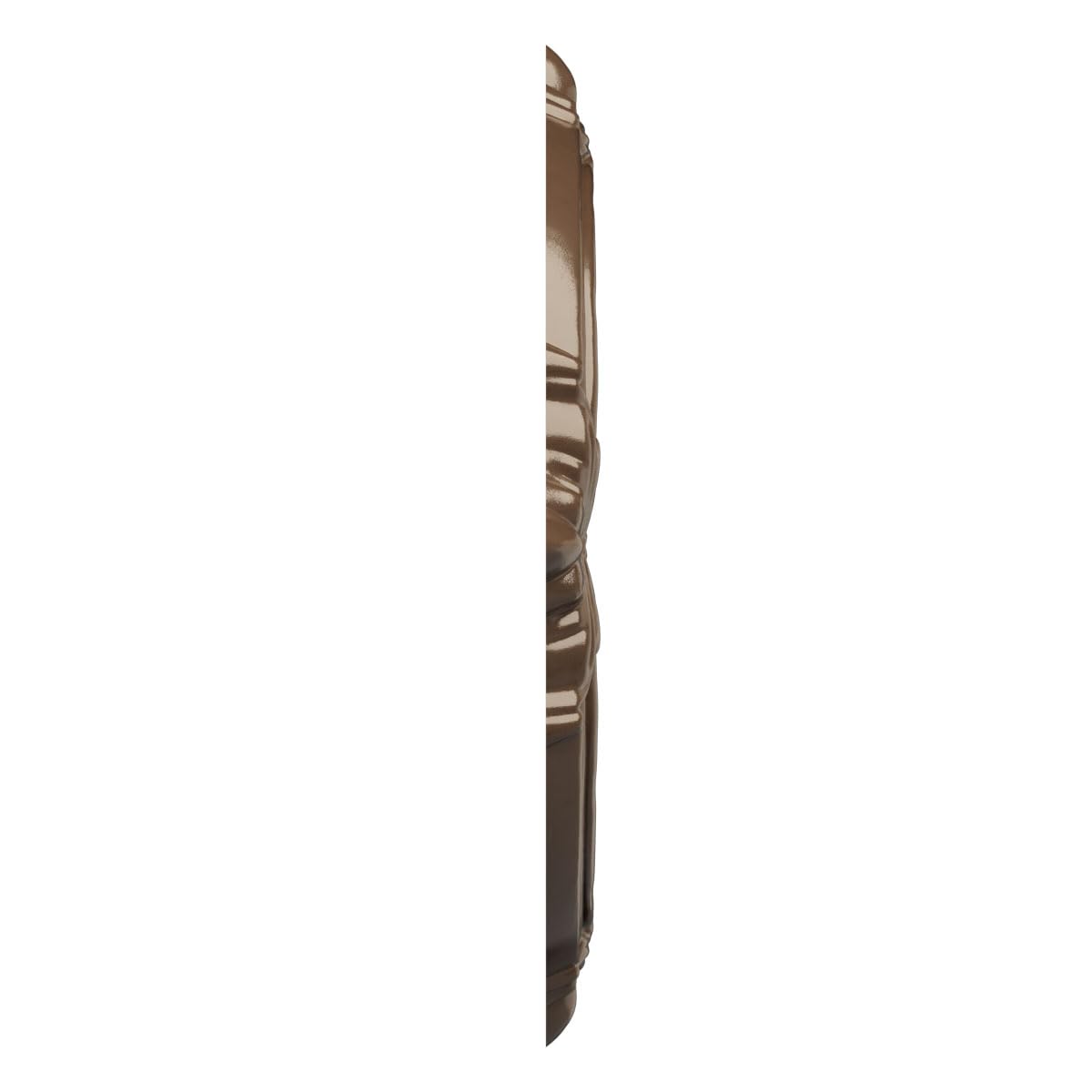 19Od X 3 1/2Id X 1P Attica Thermoformed Pvc Ceiling Medallion (Fits Canopies Up To 6 3/4), Metallic Copper