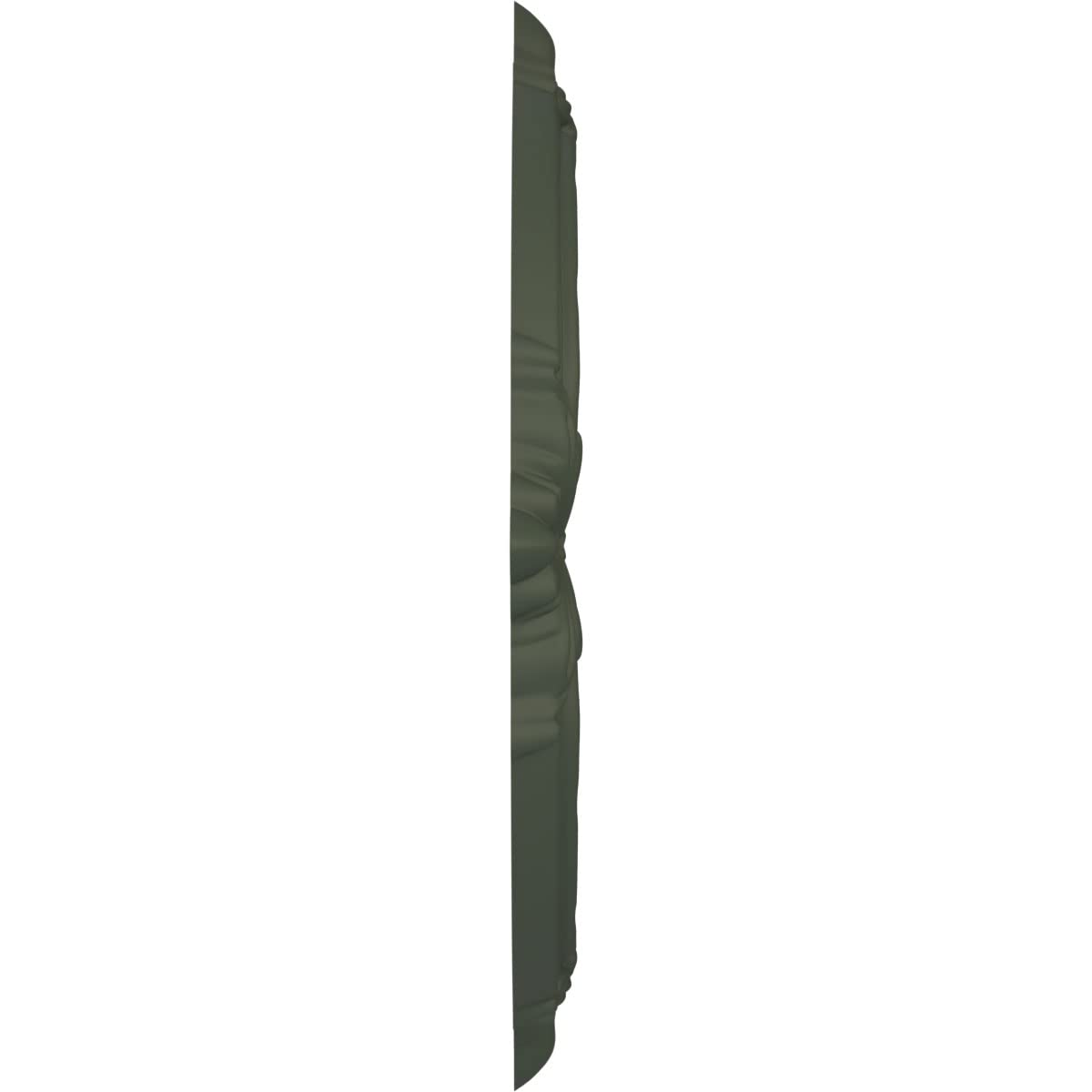 16Od X 3 1/2Id X 1P Attica Thermoformed Pvc Ceiling Medallion (Fits Canopies Up To 5 5/8), Ultracover Satin Hunt Club Green