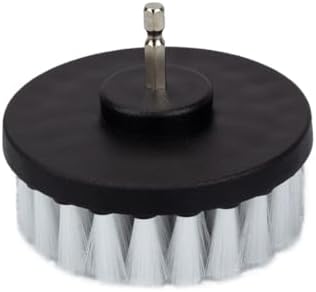 Maxshine 2" & 4" Universal 2-Piece Soft Leather Drill Brush Attachment Set – Professional Detailing for Leather, Fabric, Delicate Carpets & Convertible Tops – Gentle Cleaning Tool