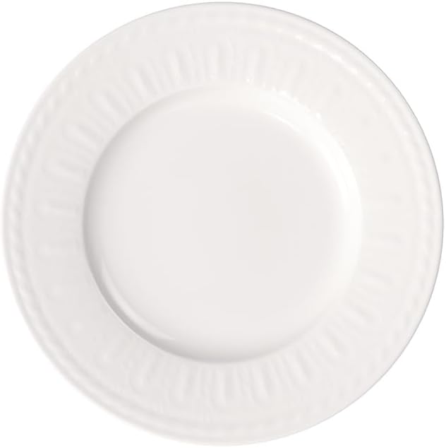 Villeroy & Boch Cellini Dinner Plate, 10.5 in, Premium Porcelain, White